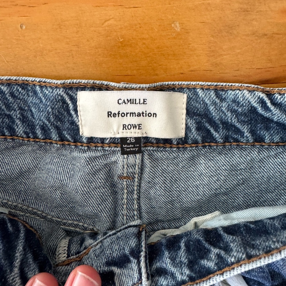 Reformation Blue Straight Leg Jeans - Picture 4 of 5